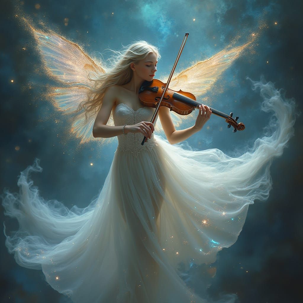Ethereal Faerie Creates Cosmic Universes with Enchanted Viol...