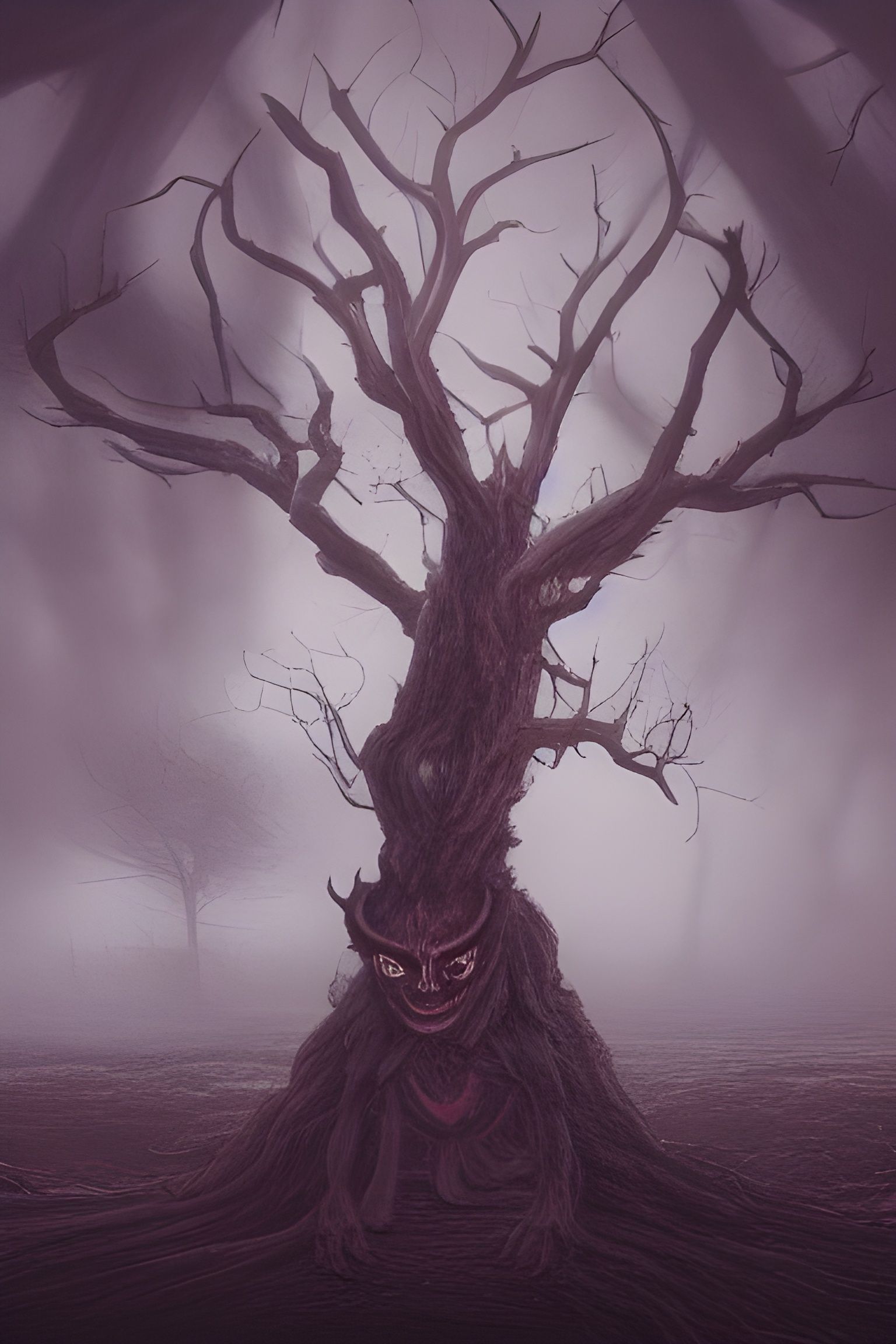 Haunted Tree and Demon at World's End