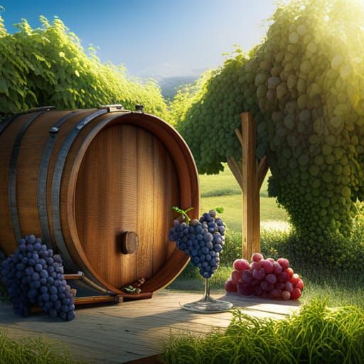 Intricate Wine Press Concept Art in 8K