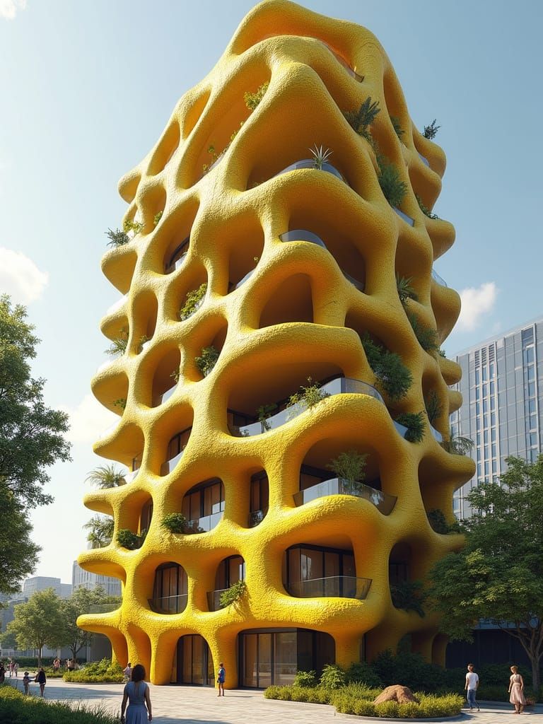Futuristic Cob Cob Apartments Design