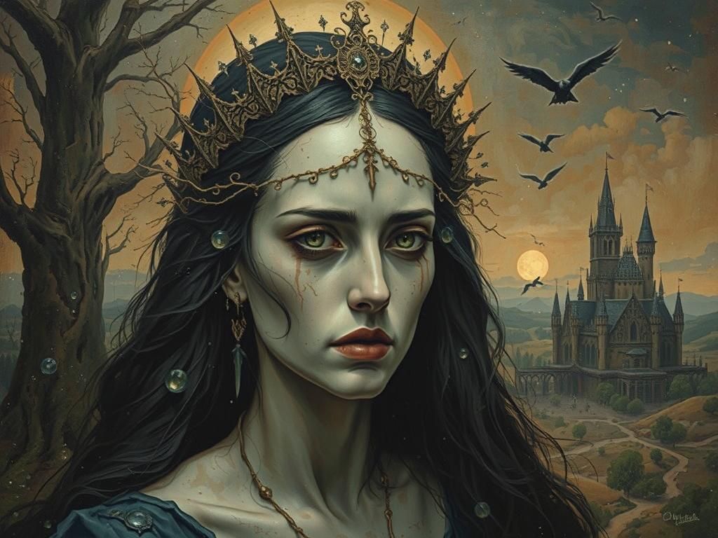 Gothic Dreamscape of Light and Shadow