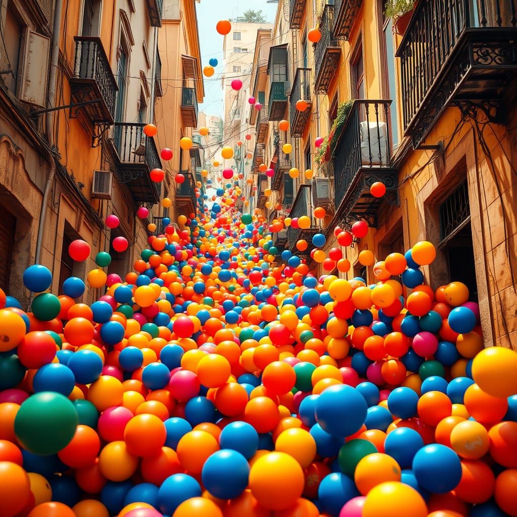 Joyful Rio Backstreet in Vibrant Colours