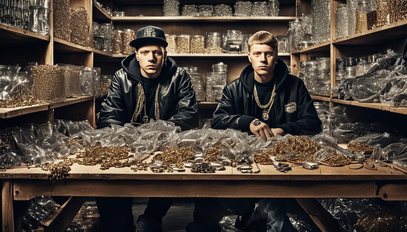 Deutschrap Single Cover: Rappers at School Flea Market