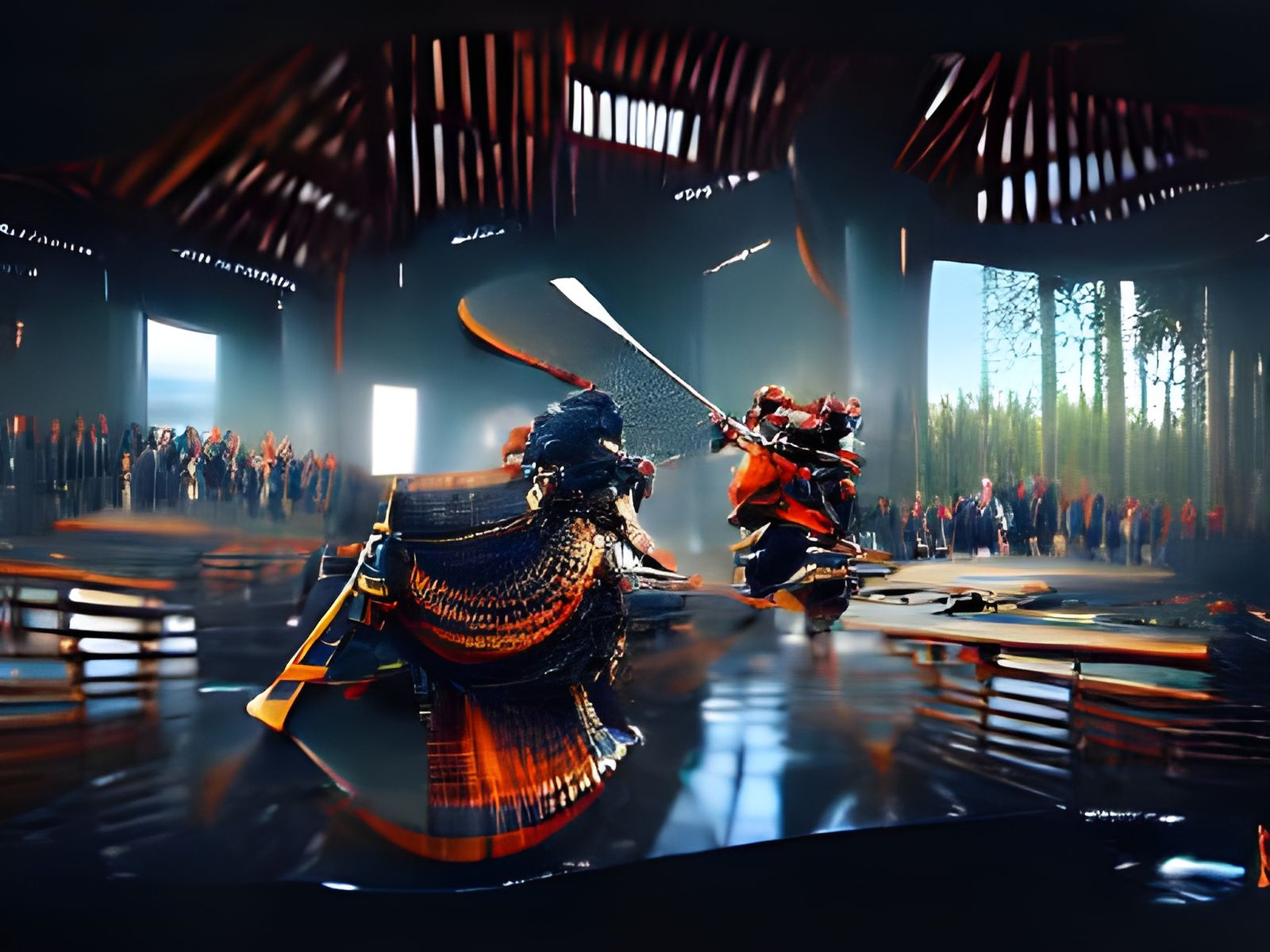 Epic Samurai Fight Scene in 8K Resolution