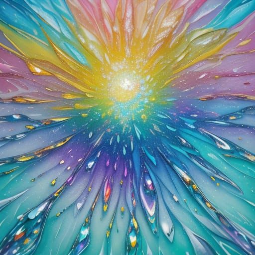 Luminescent Surrealism: Abstract Quills in Oil