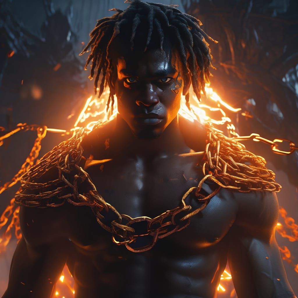 Angry Man in Dark Fantasy Concept Art