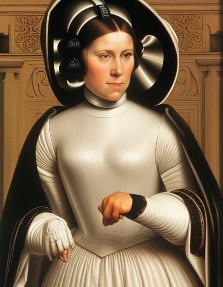Tudor Princess Leia via Hans Holbein