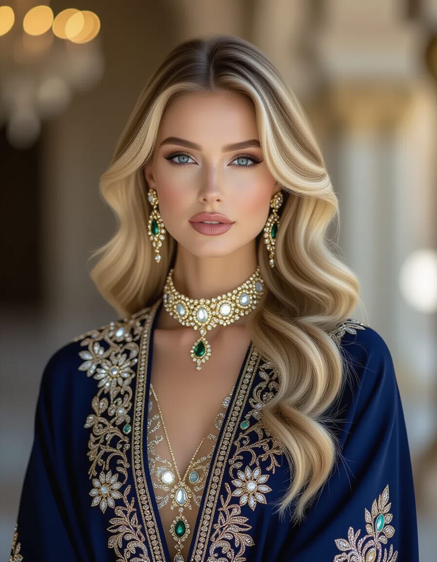 Luxury Abaya Fashion in Cinematic Photo Style