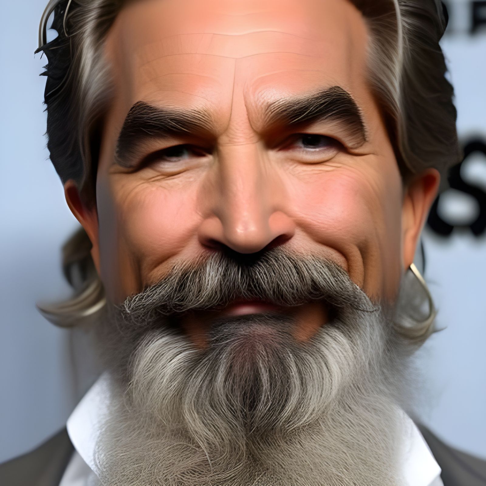 Photorealistic Portrait with Clockwork Whirls Background