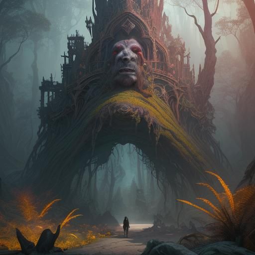 Surreal Dreamscape Emanating from Third Eye
