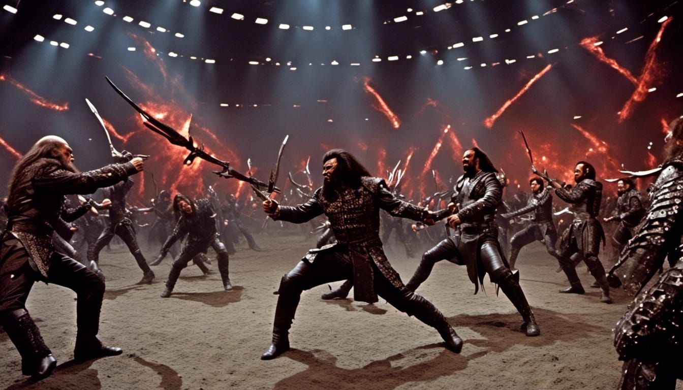 Klingon Warriors Battle to the Death in Sci-Fi Arena