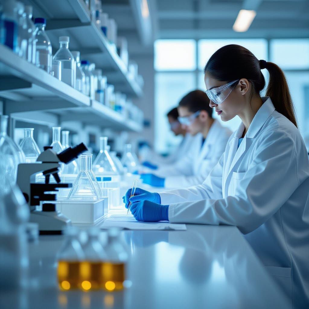 Modern DNA Lab with Disorganized Samples