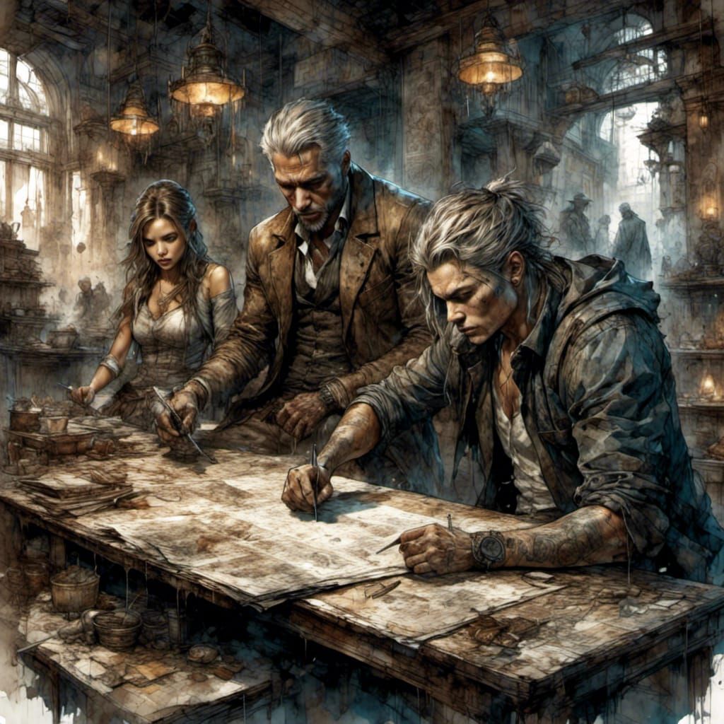 Dark Fantasy Masterpiece with Volumetric Lighting