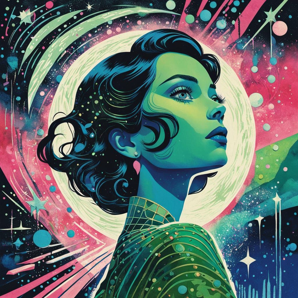 Retro Sci-Fi Goddess Confronts Cosmic Horror