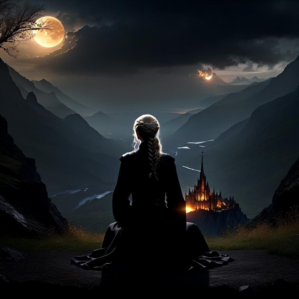 Emotional Digital Painting of Despair and Loneliness