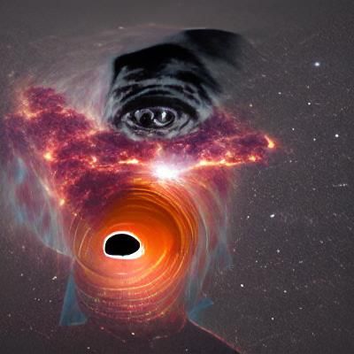 Black Hole Reflecting Past Self on Horizon