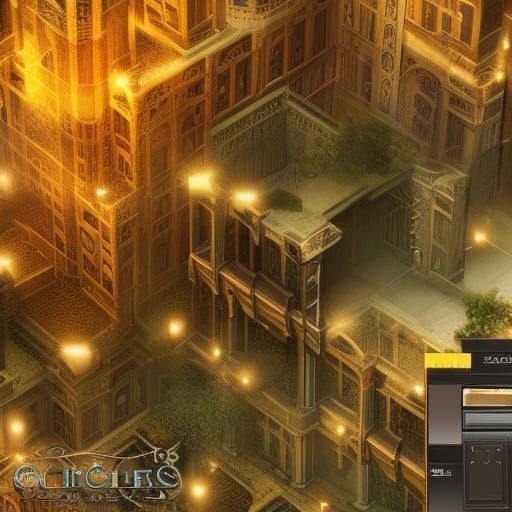 Detailed Backrooms Level 11 City Concept Art