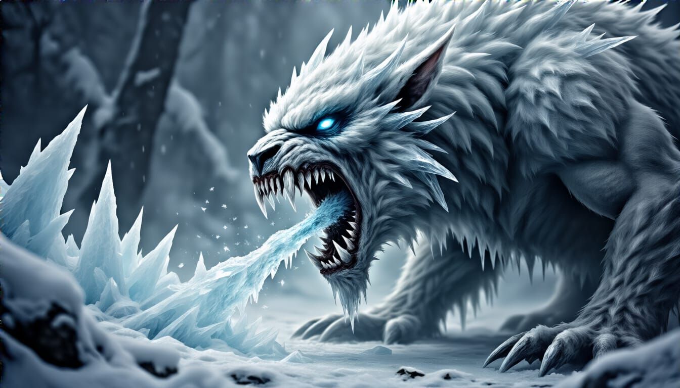 Icy Jaws: The Frost Bite of a Winter Beast