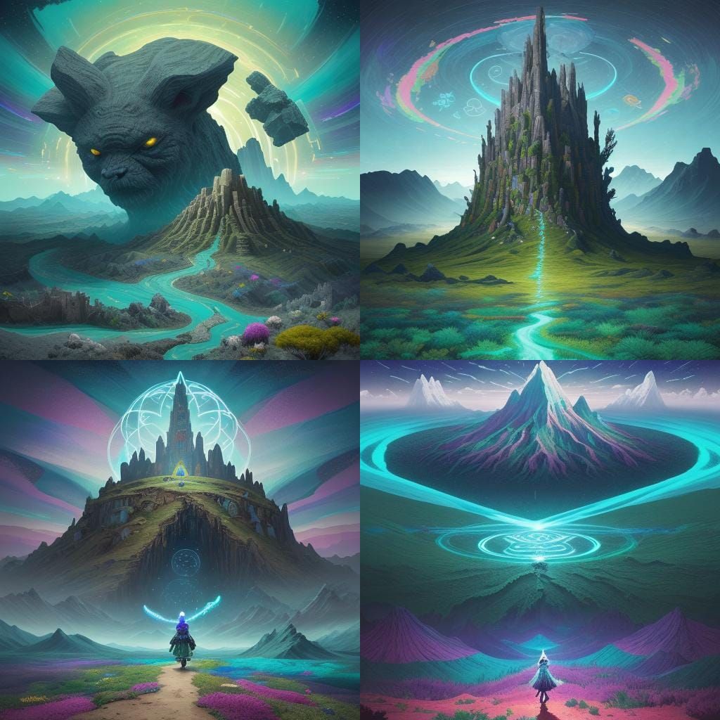 Surreal Landscape in the Randomize Realm