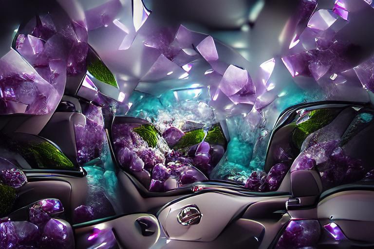 Stunning 8K Amethyst Cave Interior