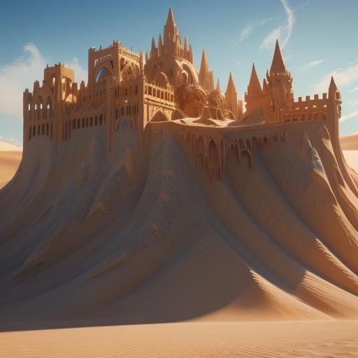 Intricate Sand Structure Under a Gradient Sky