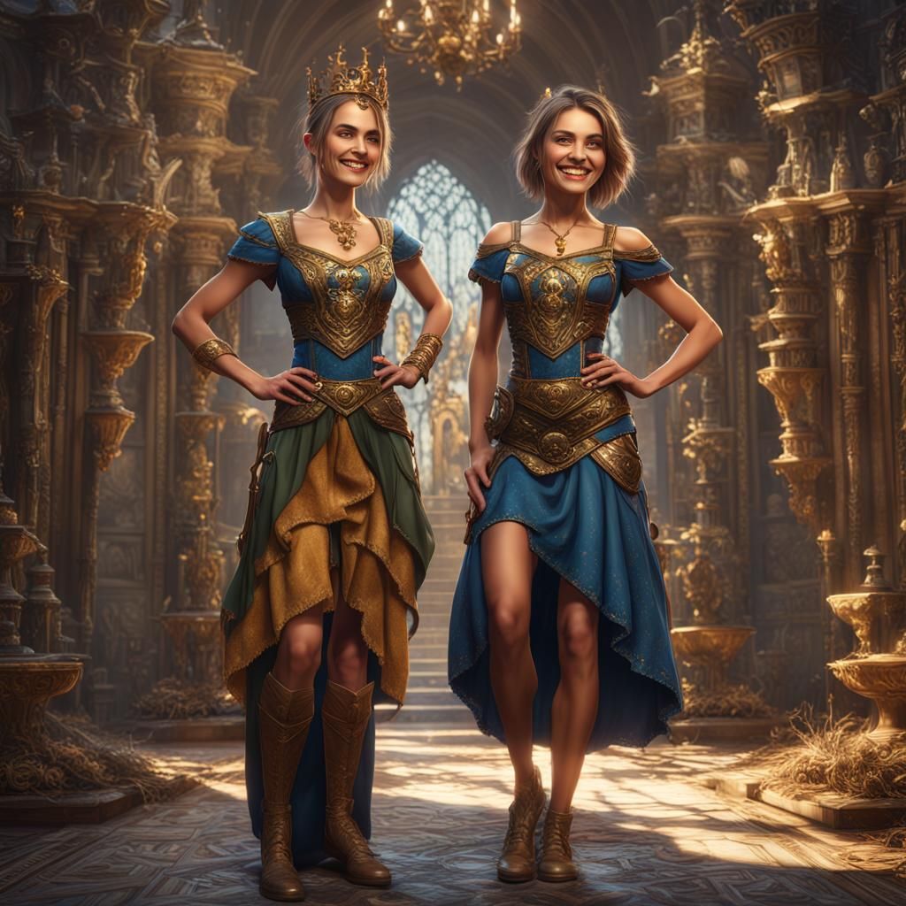 Beautiful Bulgarian Princess in Detailed Matte Painting