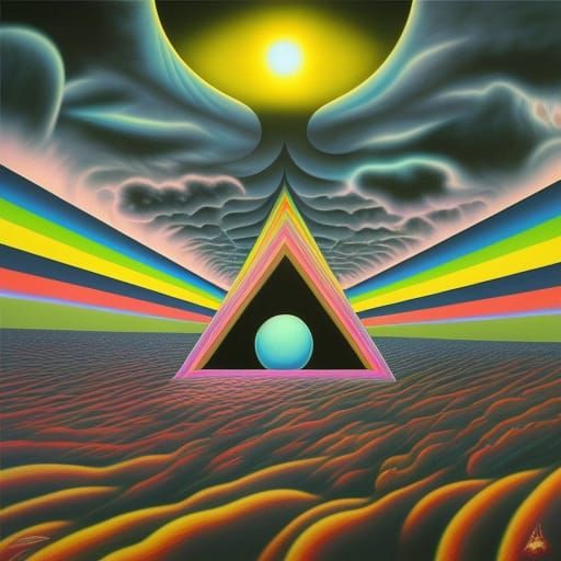 Psychedelic Pink Floyd Concept Art by Godmachine