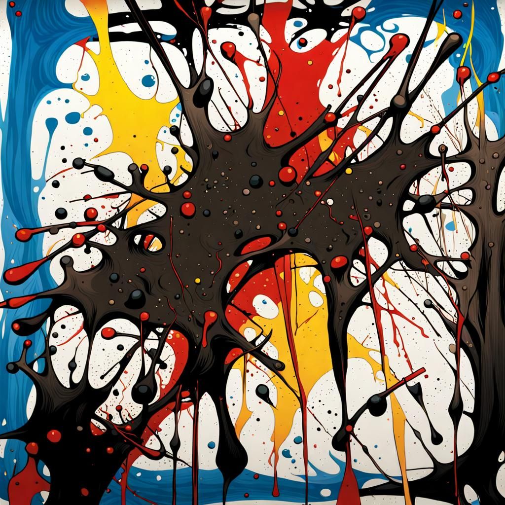 Abstract Expressionist Ode to Jackson Pollock