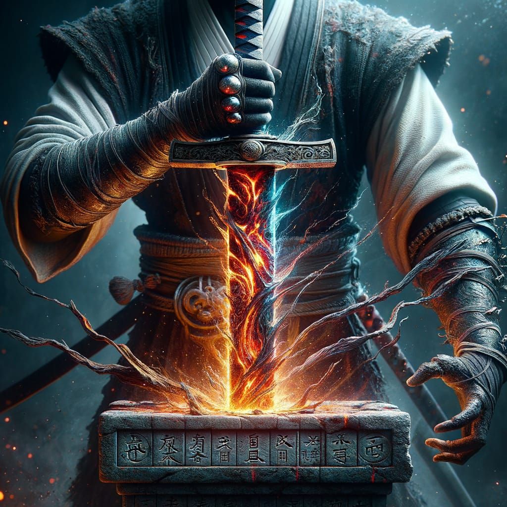 Ancient Japanese Sword Unleashes Power in Medieval Warrior's...