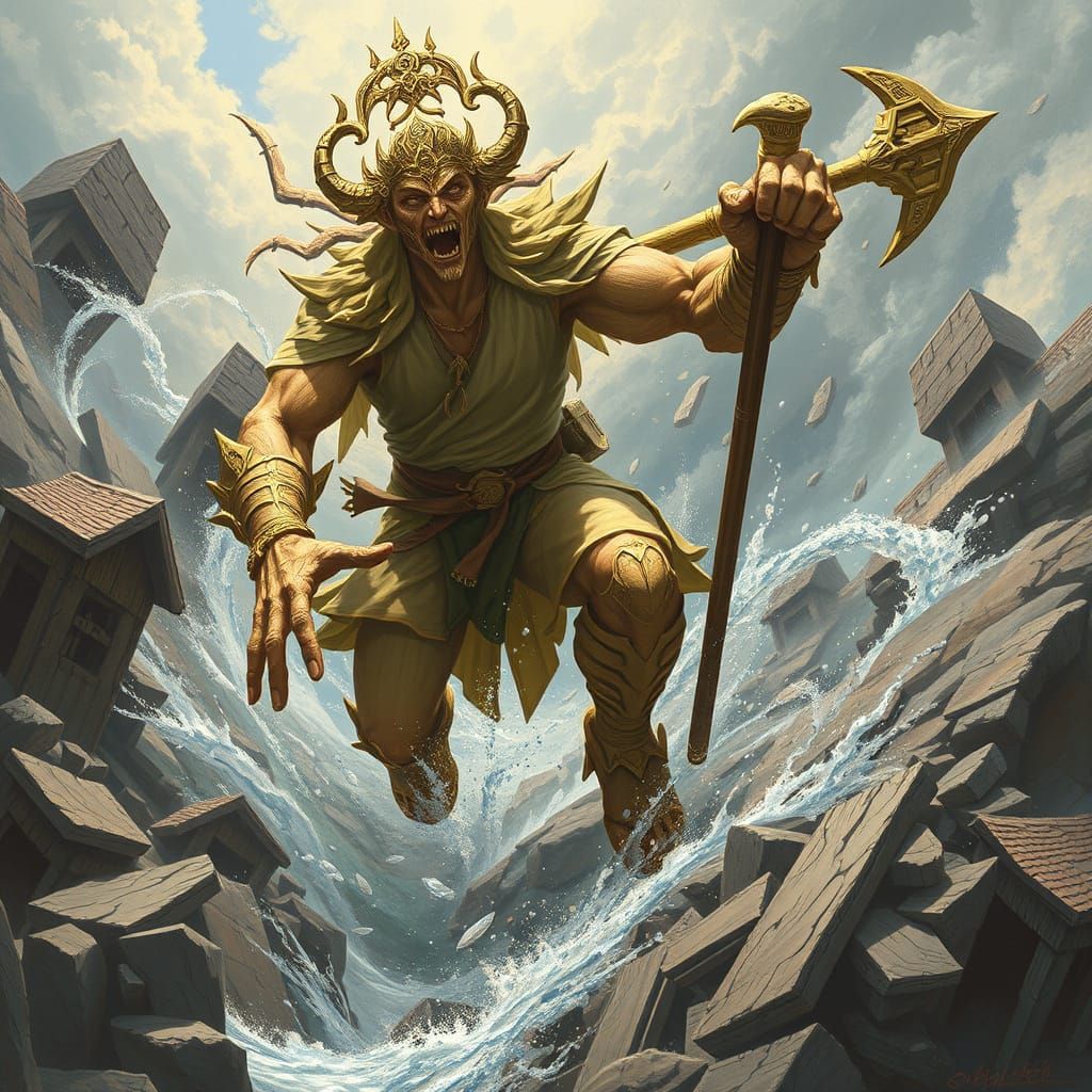 Divine Rush: An Ethereal Godlike Being