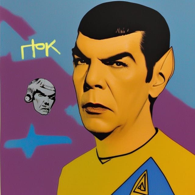 Spock in Warhol-Inspired Pop Art
