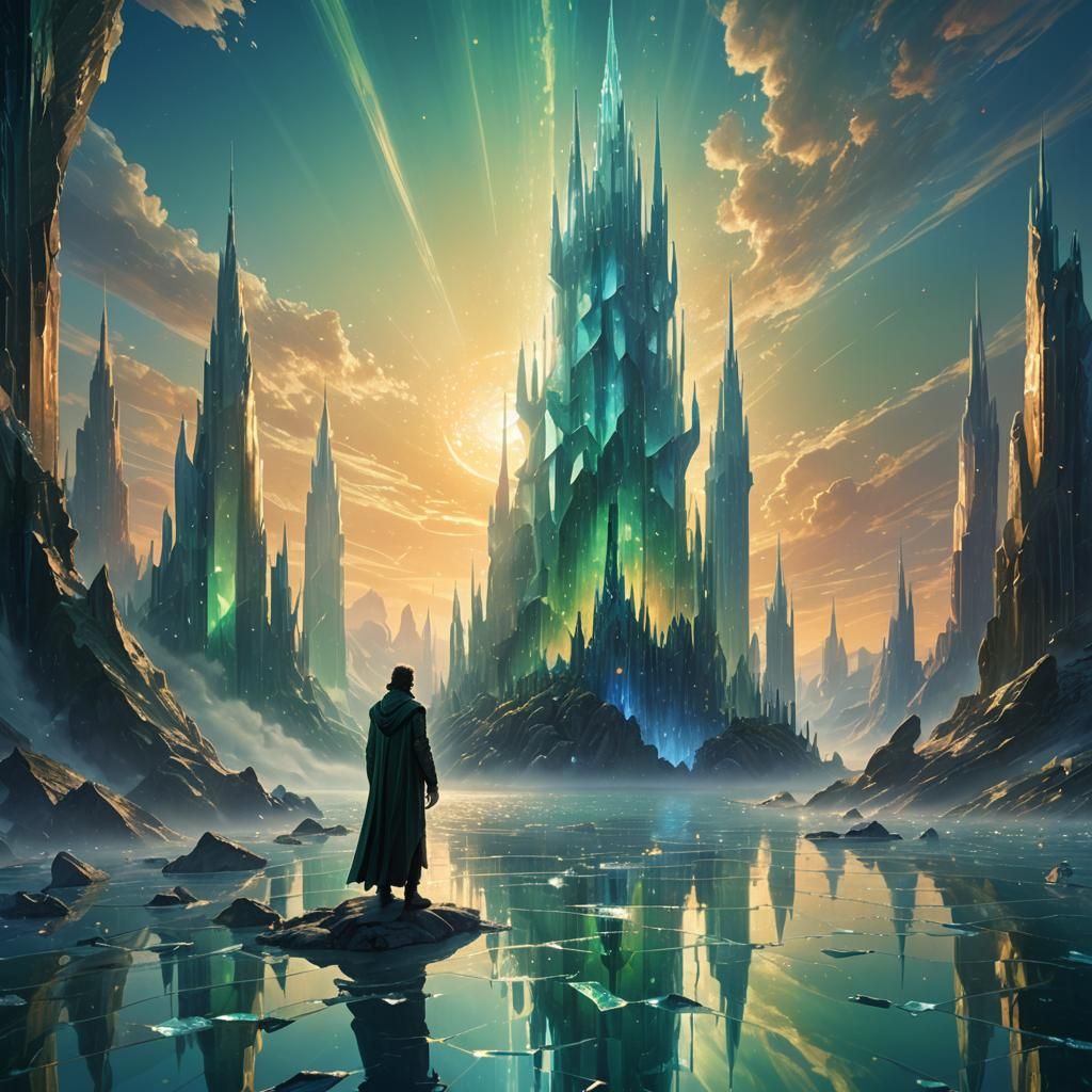 Glass Sea Fantasy Landscape in Unreal Engine