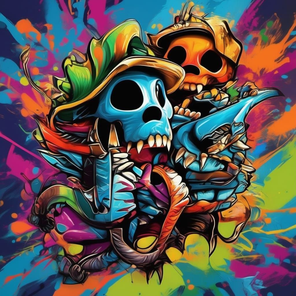 RPG Fighters Battle Majestic Water Dragon