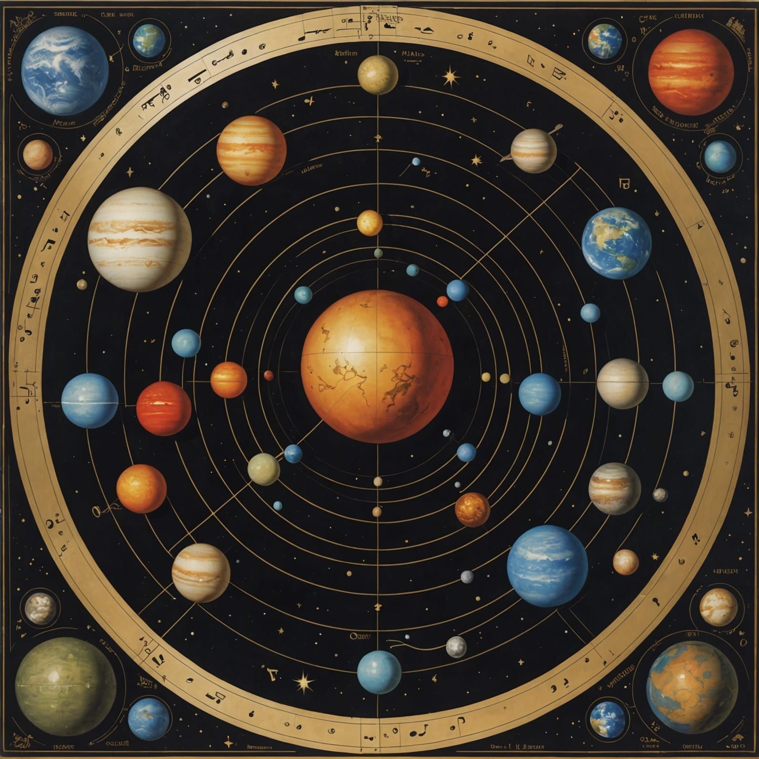 Abstract Visualization of Music of the Spheres