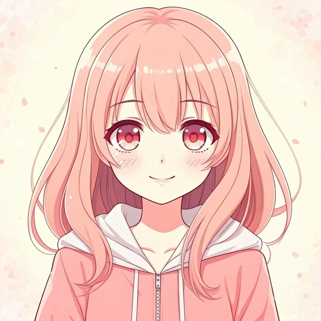 Kawaii Girl in Pastel Paradise