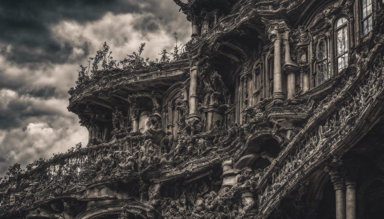 Hyperrealistic Building with Intricate Details