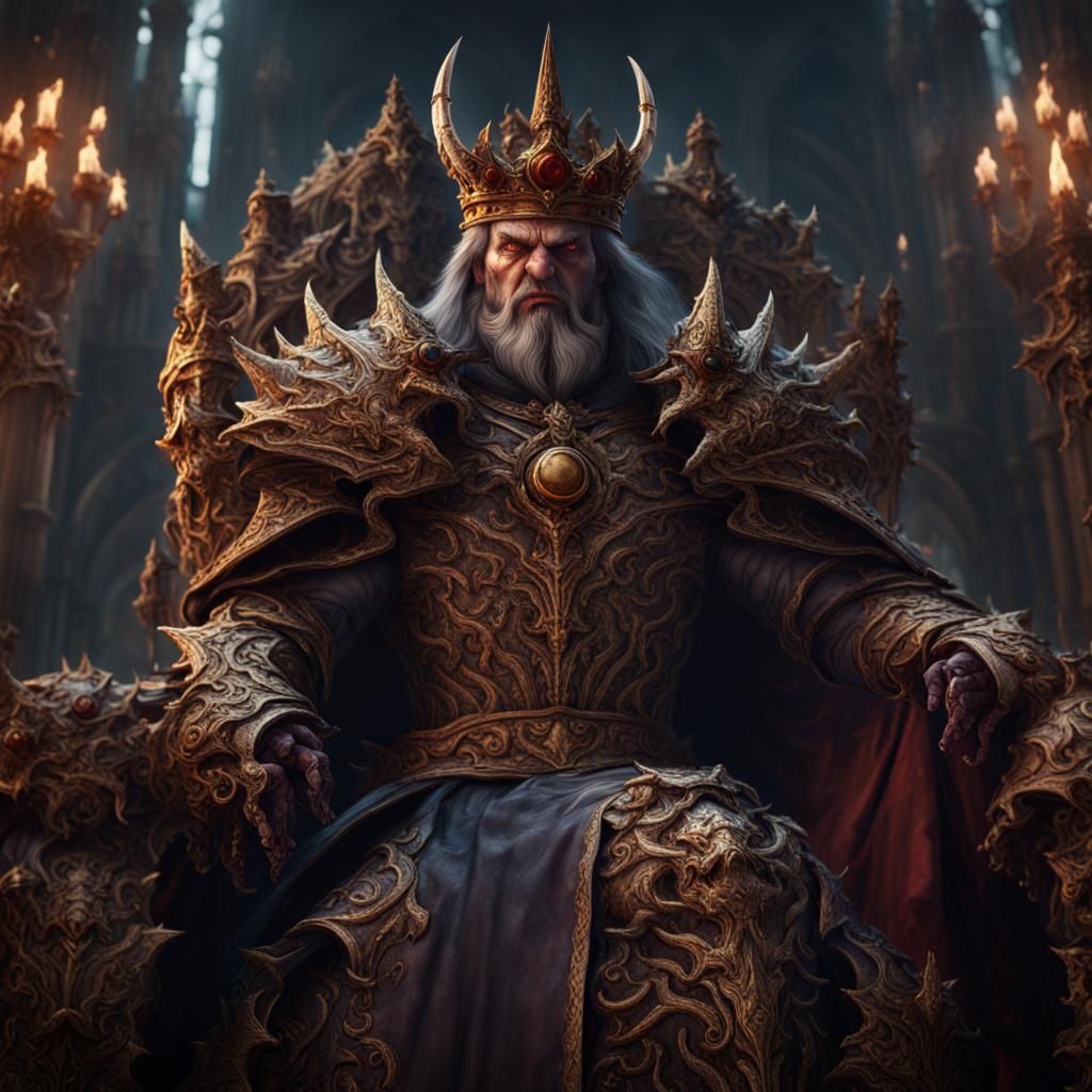 Evil King Tyrant Fantasy Concept Art