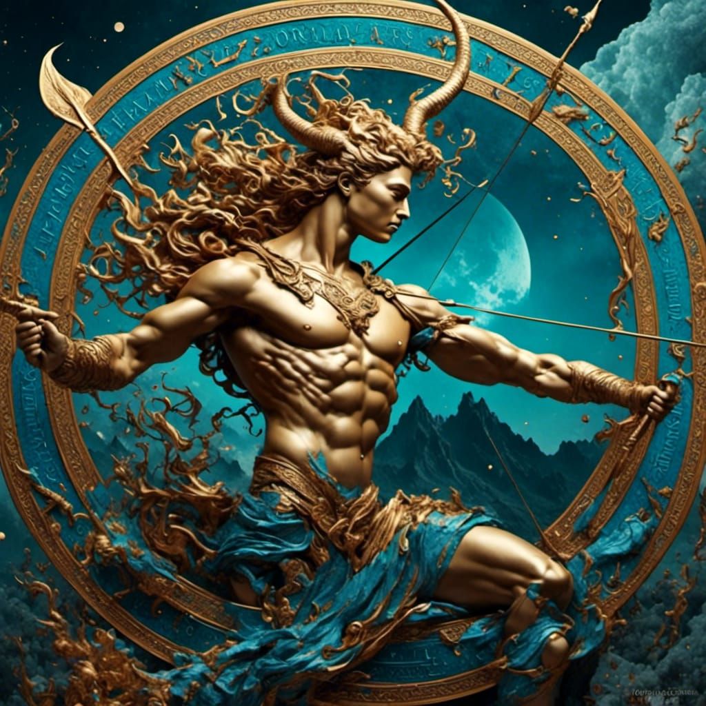 <lora:The Centaur v2:1.0> <lora:SymbAles:1.0> Zodiac Sagitta...