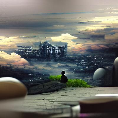 Detailed Matte Painting of Loneliness