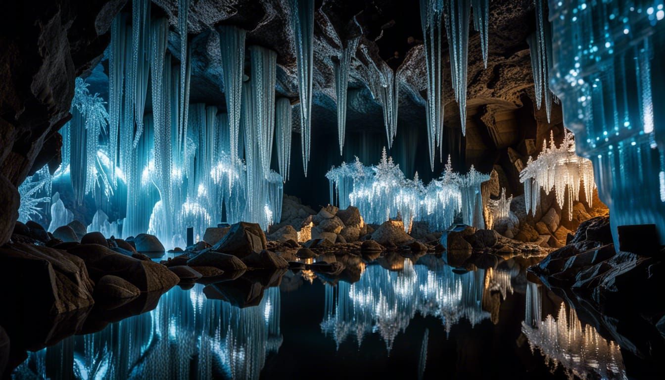 Dark Mines of Moria with Crystalline Walls