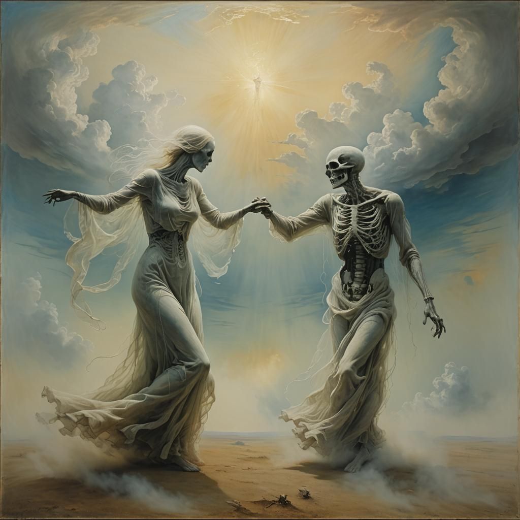 Ethereal Ghosts Dancing in Divine Sunlight