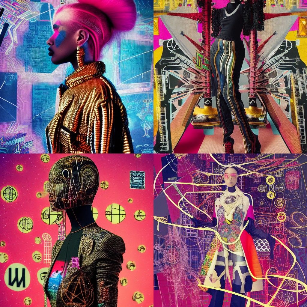 Futuristic Fashion Editorial with Alchemy Diagrams