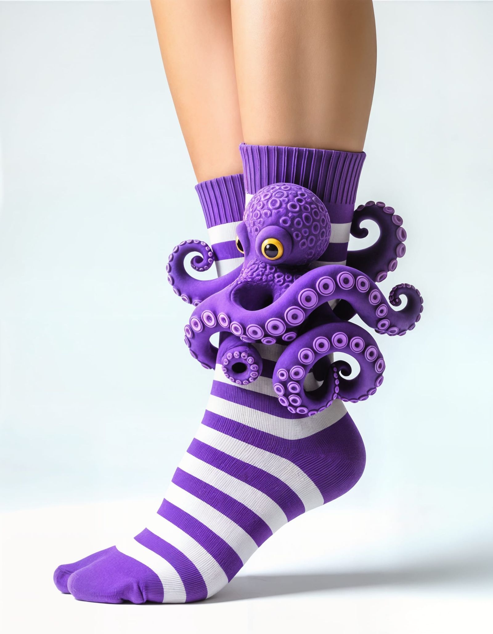 Octopus Tentacle Sock: A Quirky Artistic Legwear Design