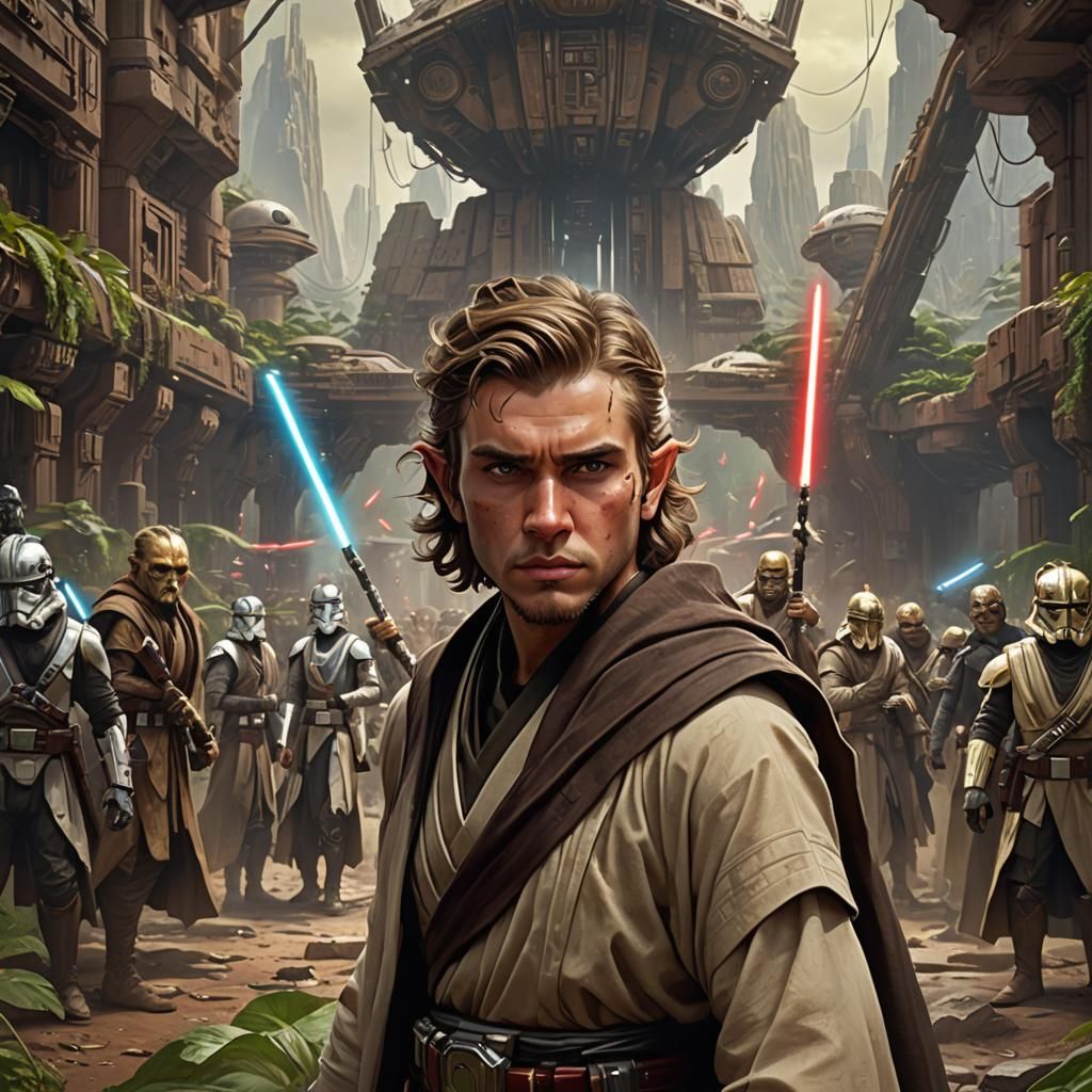 Young Jedi Padawan Concept Art in 8K