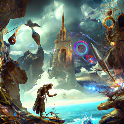 Dramatic Digital Painting of The Fool