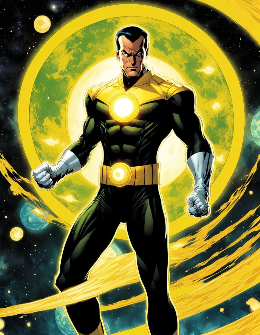 Sinestro as Yellow Lantern in Space