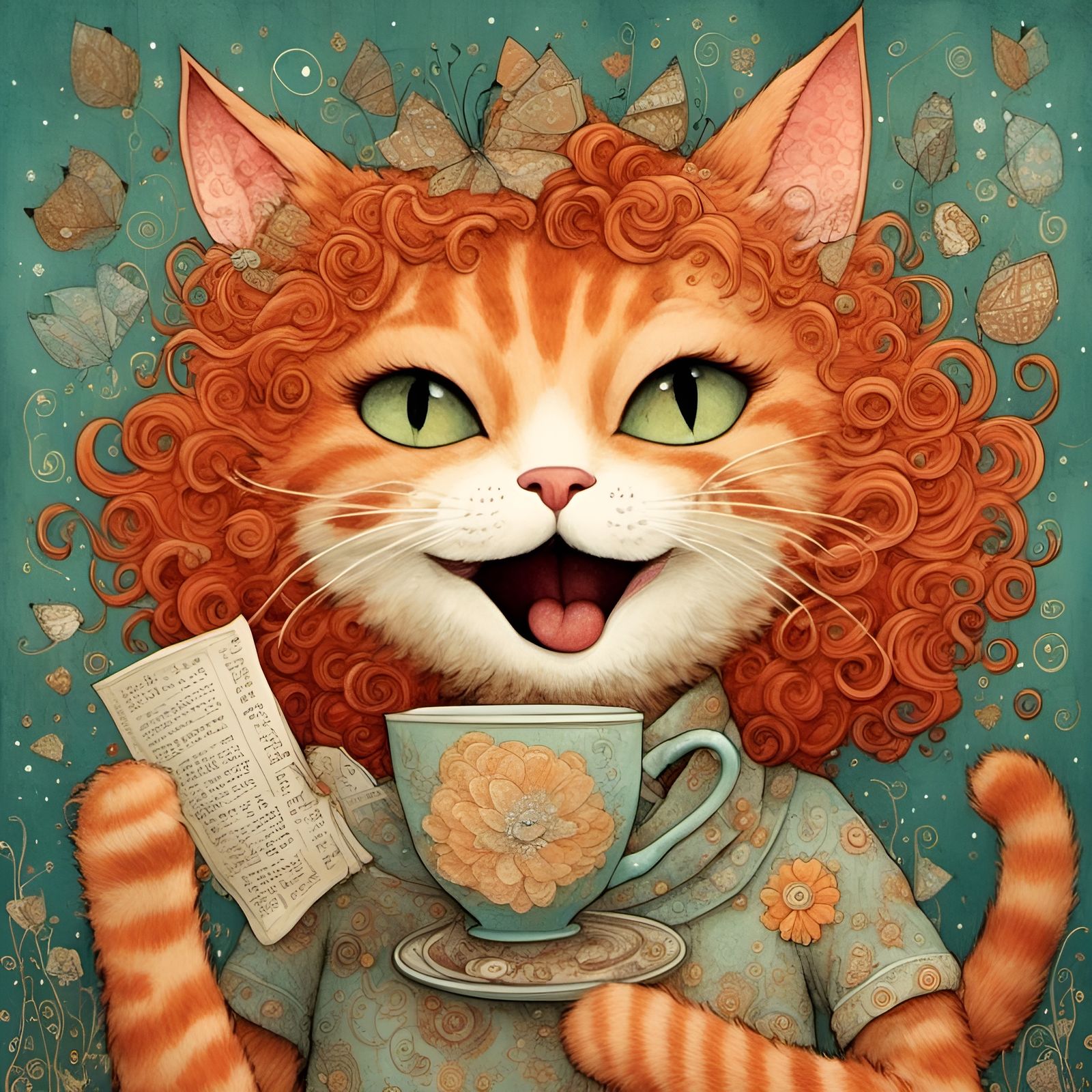 Late Sunday morning… coffee and newspaper!