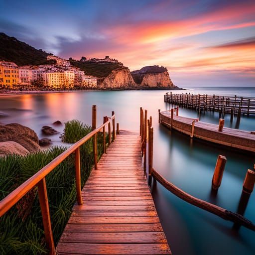 Idyllic Poolside Oasis in Summer Sunshine