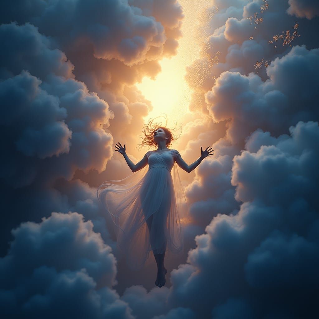 Ethereal Realm: A Dreamlike Near-Death Experience