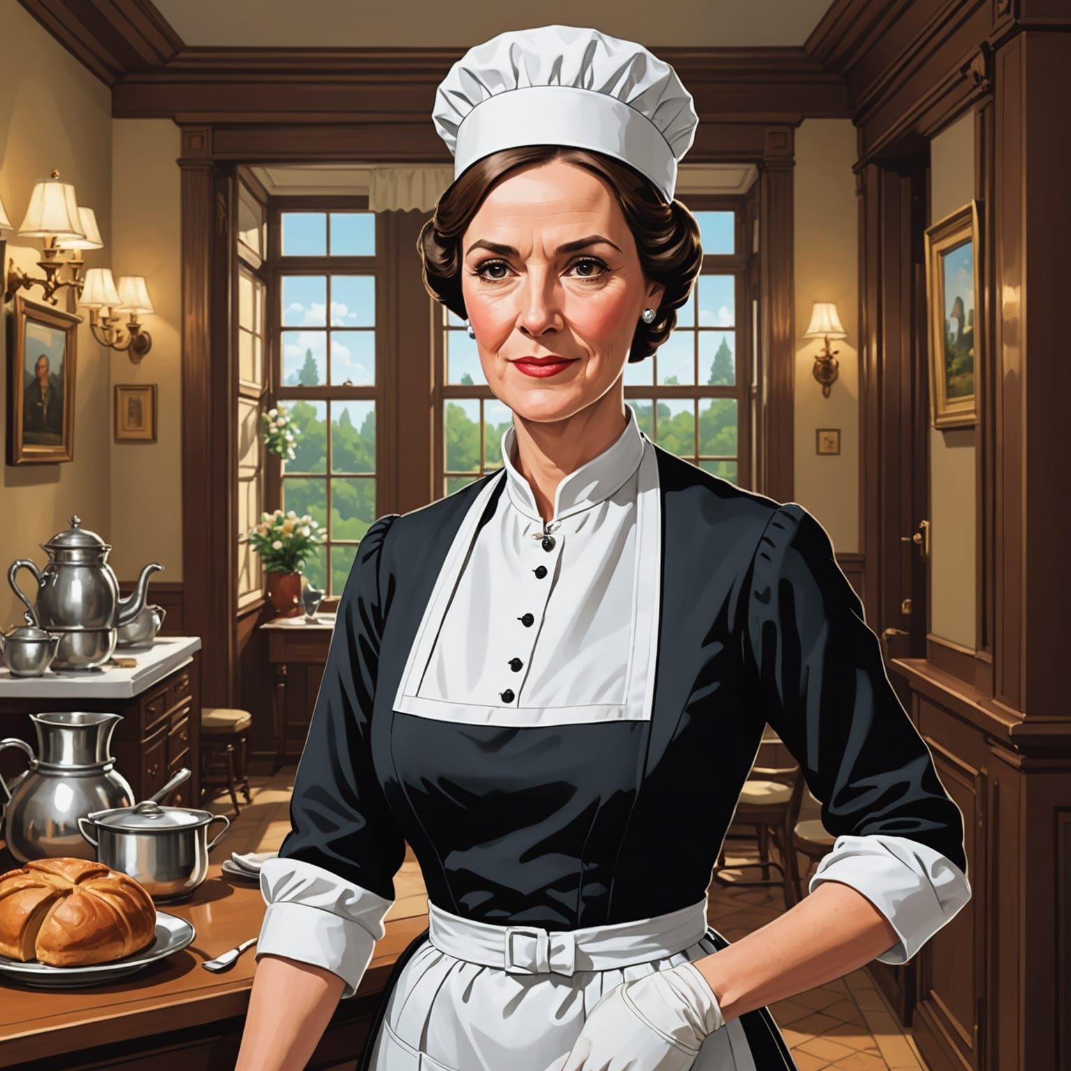 Mrs. White: Housekeeper of the Mansion